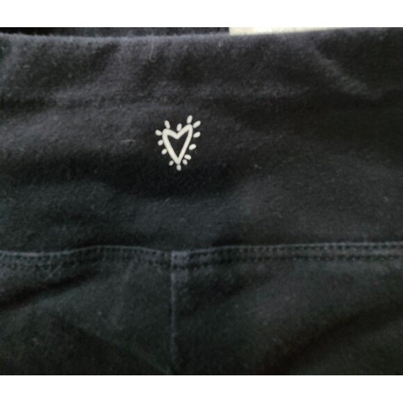 Betsey Johnson Black Leggings L | Crisscross Cutout Stretch Athleisure Pants - Picture 3 of 7